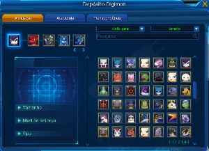 Conta End-Game LA-Omega - Digimon Masters Online DMO