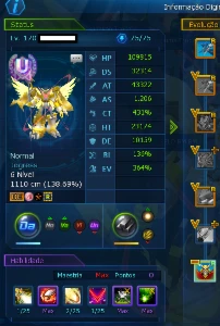 Conta End-Game LA-Omega - Digimon Masters Online DMO