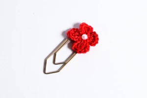 Kit clips flor de crochê - Artesanato e Personalizados