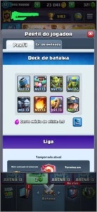 CLASH ROYALE EXP 12 DECK FULL + TROCA DE NOME DISPONIVEL