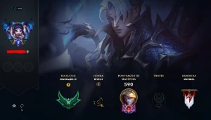 Esmeralda 4 com TODOS os champs e 179 skins mmr diamante