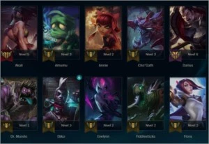 Vendo conta lvl 30 c/ 46 campeoes e 9 skins - League of Legends LOL