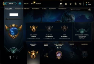 Conta gold 2 61 skins - League of Legends LOL