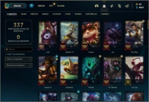 Conta gold 2 61 skins - League of Legends LOL
