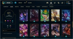 Conta gold 2 61 skins - League of Legends LOL