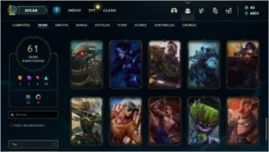 Conta gold 2 61 skins - League of Legends LOL