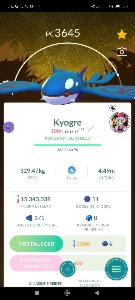 Conta Ano 2016 Lvl 41 Com Kyogre Lucky 100% E Muito Mais - Pokemon GO