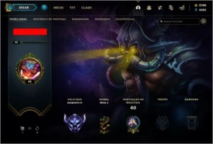 CONTA DIAMANTE 4 60% WINRATE 3K RP ZED DIZIMADOR CHROMAS - League of Legends LOL