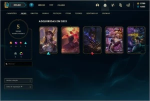 CONTA DIAMANTE 4 60% WINRATE 3K RP ZED DIZIMADOR CHROMAS - League of Legends LOL
