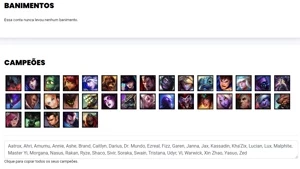 Conta bronze 2 com 14 Skins e 35 Champs + 8 Espolios - League of Legends LOL