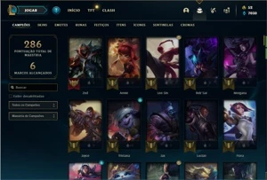 Conta Ferro 4 com 150 Champs e 159 Skins + 1 Prestigios - League of Legends LOL