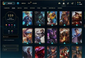 Conta Ferro 4 com 150 Champs e 159 Skins + 1 Prestigios - League of Legends LOL