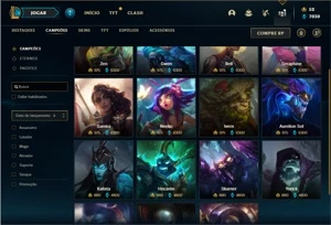 Conta Ferro 4 com 150 Champs e 159 Skins + 1 Prestigios - League of Legends LOL