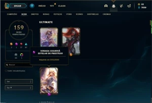 Conta Ferro 4 com 150 Champs e 159 Skins + 1 Prestigios - League of Legends LOL