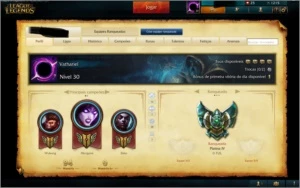 Conta League of Legends Platina 4 LOL
