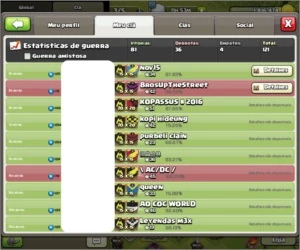 CLÃ DE CLASH OF CLANS LVL 7