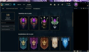 conta league of legends platina,70 skins LOL