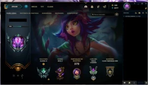 conta league of legends platina,70 skins LOL