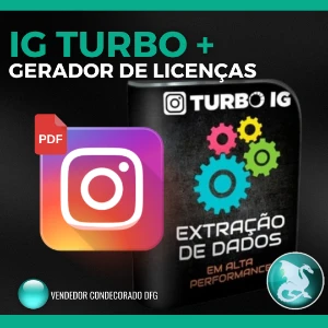IGTurbo + Gerador de licença e E-BOOK INSTA POWER