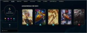 Conta League of Legends Lv 36 Unranked- 35 Champs, 6 Skins LOL