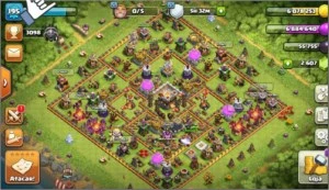 clash of clans cv11 quase full