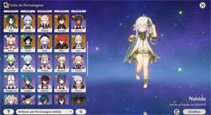 AR 56, 14 personagens 5*,  8 armas 5* - Genshin Impact