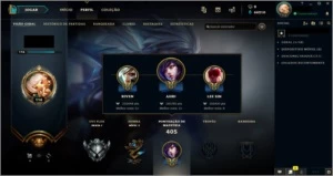 CONTA LOL VARIAS SKINS TOP - League of Legends