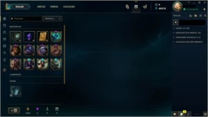 CONTA LOL VARIAS SKINS TOP - League of Legends
