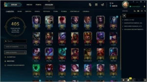 CONTA LOL VARIAS SKINS TOP - League of Legends