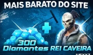 Contas com 300dimas+ skinrei caveira - Free Fire