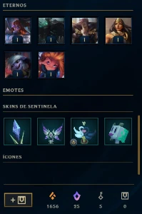 Conta Ouro 4 com skins - League of Legends LOL