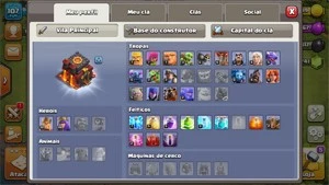 CONTA CV 10 SEMIFULL + Troca de nome grátis - Clash of Clans