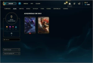 Conta diamante 4 baratinha com 2 skins e 25 champs - League of Legends LOL