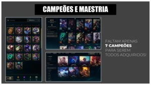 CONTA LOL GOLD 2; 143 CHAMPS; 60 SKINS - League of Legends