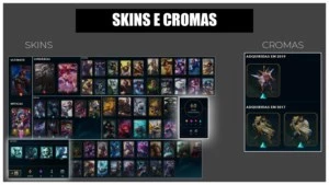 CONTA LOL GOLD 2; 143 CHAMPS; 60 SKINS - League of Legends