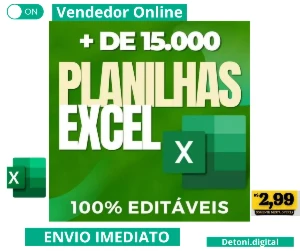 Super Pack +15.000 Planilhas Prontas Editáveis + BRINDE
