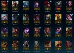 CONTA LEAGUE OF LEGENDS BORDA PLATINA UNRANKED 65 CAMPEÕES LOL
