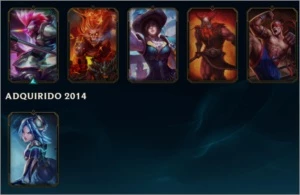 CONTA LEAGUE OF LEGENDS BORDA PLATINA UNRANKED 65 CAMPEÕES LOL