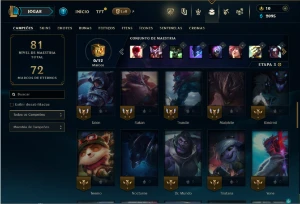 Unranked com 50 Champs e 15 Skins ( MAIN JG ) - League of Legends LOL