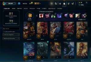 Unranked com 50 Champs e 15 Skins ( MAIN JG ) - League of Legends LOL