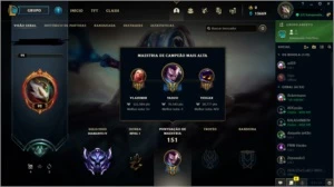 CONTA DIAMANTE 4, 61% WR, CRIADA EM 2017. - League of Legends LOL