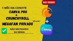 Crunchyroll e Canva Premium 30 DIAS | Entrega imediata - Assinaturas e Premium