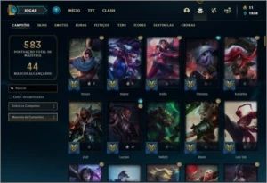 Conta diamante 4 com 150 champs, 117 skins ( MAIN ADC / MID) - League of Legends LOL