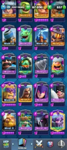 Megacavaleiro Evoluido + 6 Evoluções [Troféus: 7600] - Clash Royale