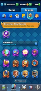 Megacavaleiro Evoluido + 6 Evoluções [Troféus: 7600] - Clash Royale
