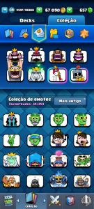 Megacavaleiro Evoluido + 6 Evoluções [Troféus: 7600] - Clash Royale