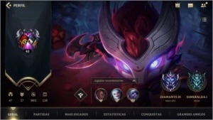 ESMERALDA I + 17 SKINS + 47 CAMPEÕES + 310 WILD CORES - League of Legends: Wild Rift LOL WR