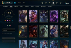 Conta lol com Janna Vitoriosa, Kayle Juiza, Elise Vitori etc - League of Legends