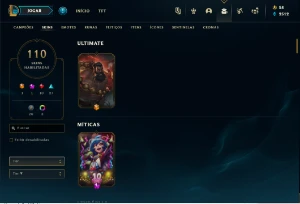 Conta lol com Janna Vitoriosa, Kayle Juiza, Elise Vitori etc - League of Legends