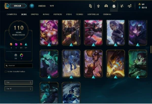 Conta lol com Janna Vitoriosa, Kayle Juiza, Elise Vitori etc - League of Legends